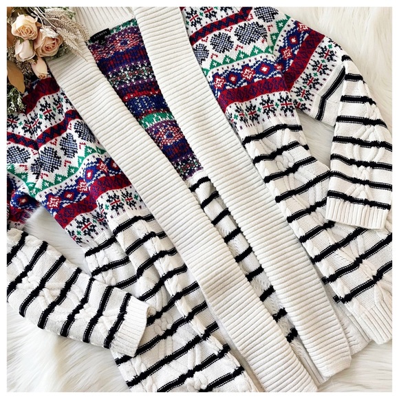 Beautiful Talbots Cable Knit Open Front Cardigan - Picture 2 of 10